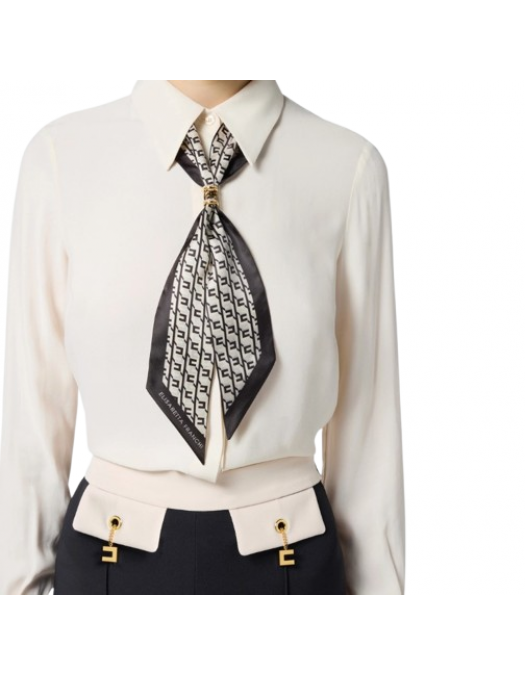 BLUZA ELISABETTA FRANCHI,Buttons with logo, Slim - CA09356E2DZ9 BLUZA ELISABETTA FRANCHI,Buttons with logo, Slim - CA09356E2DZ9