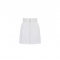 Fusta ELISABETTA FRANCHI, Slim fit skirt in double-layer, White