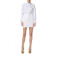 Fusta ELISABETTA FRANCHI, Slim fit skirt in double-layer, White - GO10556E2360 Fusta ELISABETTA FRANCHI, Slim fit skirt in double-layer, White - GO10556E2360