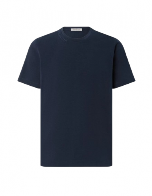 TRICOU CORLEANI, Round Neck, Print, Cotton, Navy Blue - 25G5802525058001 TRICOU CORLEANI, Round Neck, Print, Cotton, Navy Blue - 25G5802525058001
