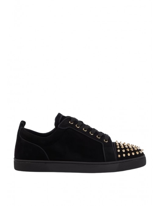 Sneakers Christian Louboutin, Spikes Design, Black, Light Gold - 3240078B077