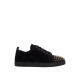 Sneakers Christian Louboutin, Spikes Design, Black, Light Gold - 3240078B077