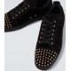 Sneakers Christian Louboutin, Spikes Design, Black, Light Gold - 3240078B077