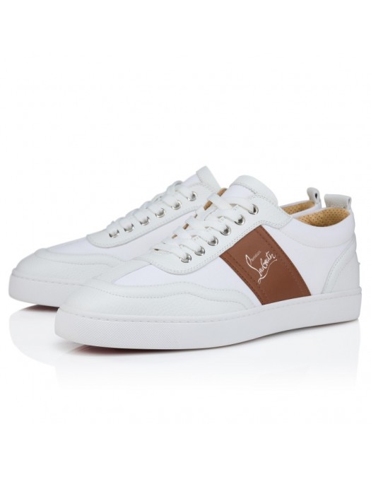 SNEAKERS CHRISTIAN LOUBOUTIN, Grained calf leather - 3250204WHA9 SNEAKERS CHRISTIAN LOUBOUTIN, Grained calf leather - 3250204WHA9