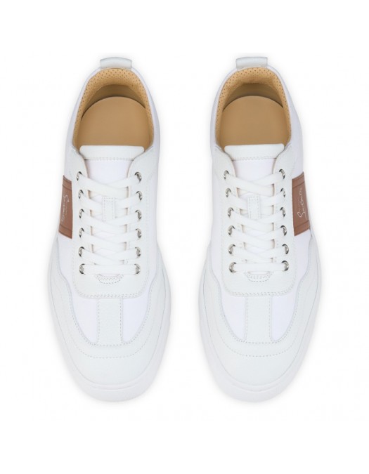 SNEAKERS CHRISTIAN LOUBOUTIN, Grained calf leather - 3250204WHA9 SNEAKERS CHRISTIAN LOUBOUTIN, Grained calf leather - 3250204WHA9