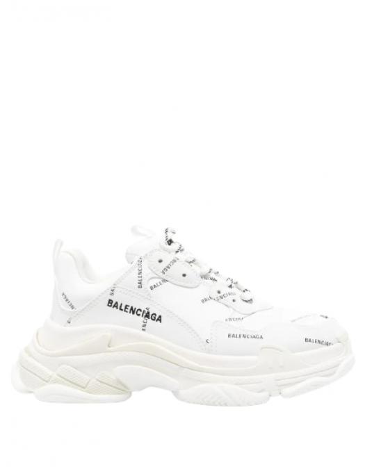 SNEAKERS BALENCIAGA, White, Logo Negru Triple S - 536737W2FA19010