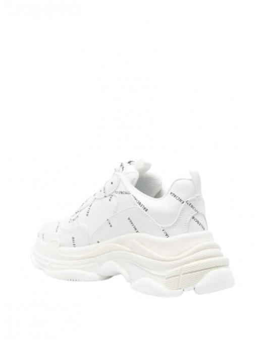 SNEAKERS BALENCIAGA, White, Logo Negru Triple S - 536737W2FA19010 SNEAKERS BALENCIAGA, White, Logo Negru Triple S - 536737W2FA19010
