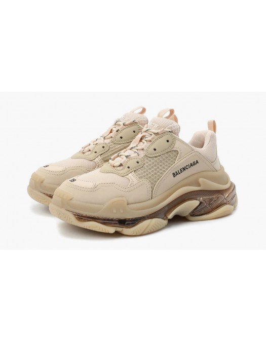 Sneakers BALENCIAGA, Triple S, Clear Sole, Cream - 541624W2FB19005