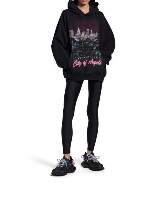 SNEAKERS BALENCIAGA, Track Trail, Blue and Purple Details, Black - 800590WTRHK1594