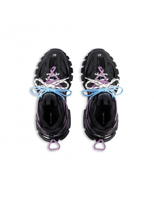 SNEAKERS BALENCIAGA, Track Trail, Blue and Purple Details, Black - 800590WTRHK1594