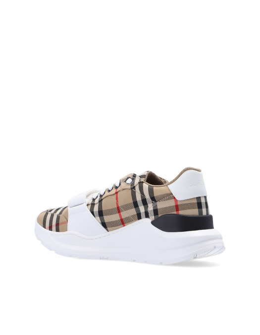 SNEAKERS BURBERRY, Vintage Check-pattern touch-strap sneakers, Beige - 8050509X