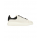 Sneakers ALEXANDER MCQUEEN Ivory Leather Sneakers With Black Leather Heel - 807881WHAEG9079