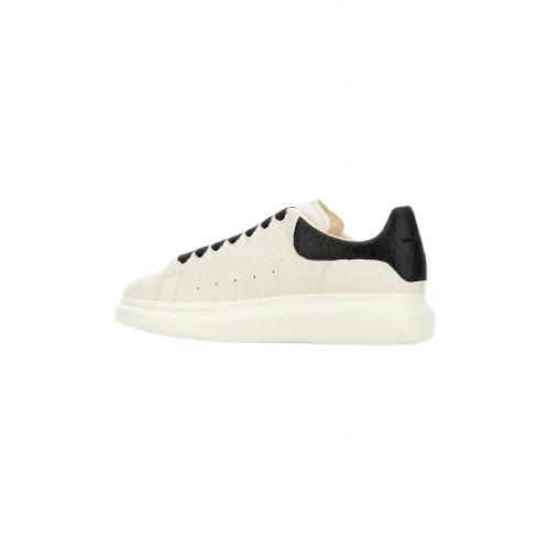 Sneakers ALEXANDER MCQUEEN Ivory Leather Sneakers With Black Leather Heel Sneakers ALEXANDER MCQUEEN Ivory Leather Sneakers With Black Leather Heel
