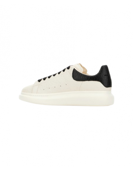 Sneakers ALEXANDER MCQUEEN Ivory Leather Sneakers With Black Leather Heel - 807881WHAEG9079