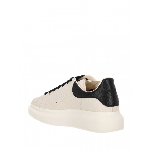 Sneakers ALEXANDER MCQUEEN Ivory Leather Sneakers With Black Leather Heel