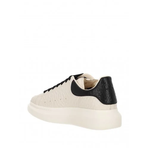 Sneakers ALEXANDER MCQUEEN Ivory Leather Sneakers With Black Leather Heel