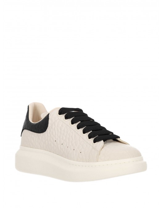 Sneakers ALEXANDER MCQUEEN Ivory Leather Sneakers With Black Leather Heel - 807881WHAEG9079