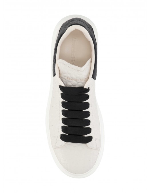 Sneakers ALEXANDER MCQUEEN Ivory Leather Sneakers With Black Leather Heel - 807881WHAEG9079