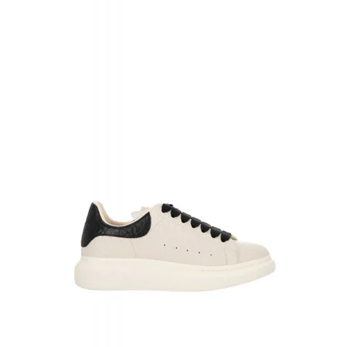 Sneakers ALEXANDER MCQUEEN Ivory Leather Sneakers With Black Leather Heel