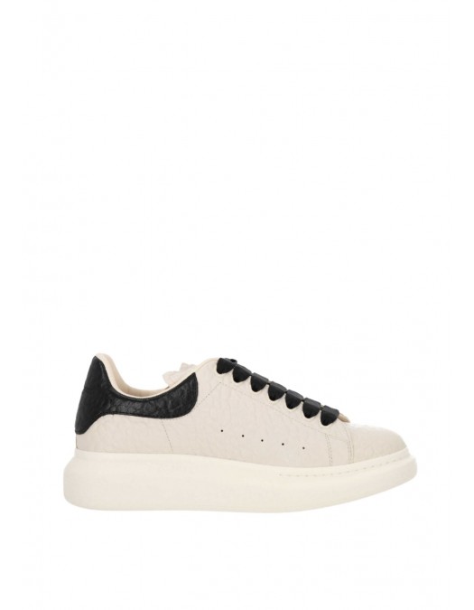 Sneakers ALEXANDER MCQUEEN Ivory Leather Sneakers With Black Leather Heel - 807881WHAEG9079