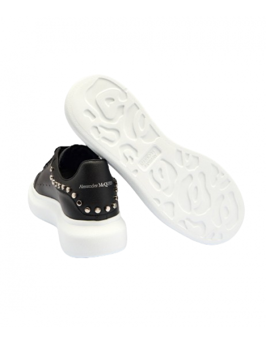 Sneakers ALEXANDER MCQUEEN, Black slip-on style perforated detailing round toe branded - 837460WIAGM1067 Sneakers ALEXANDER MCQUEEN, Black slip-on style perforated detailing round toe branded - 837460WIAGM1067