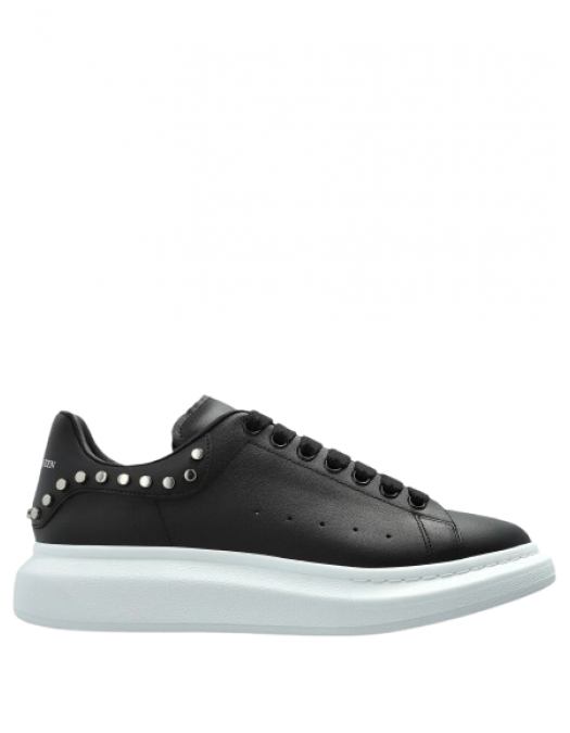 Sneakers ALEXANDER MCQUEEN, Black slip-on style perforated detailing round toe branded - 837460WIAGM1067 Sneakers ALEXANDER MCQUEEN, Black slip-on style perforated detailing round toe branded - 837460WIAGM1067