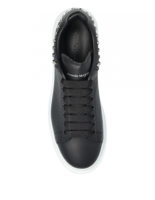 Sneakers ALEXANDER MCQUEEN, Black slip-on style perforated detailing round toe branded - 837460WIAGM1067 Sneakers ALEXANDER MCQUEEN, Black slip-on style perforated detailing round toe branded - 837460WIAGM1067
