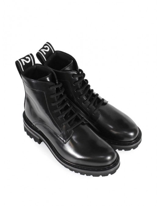 GHETE DSQUARED2, Banda logo insert, Negru - ABW00392124