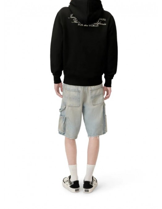 Hanorac AMIRI, SPIRIT ZIP HOODIE Black - AMJYHD1118BLACK Hanorac AMIRI, SPIRIT ZIP HOODIE Black - AMJYHD1118BLACK