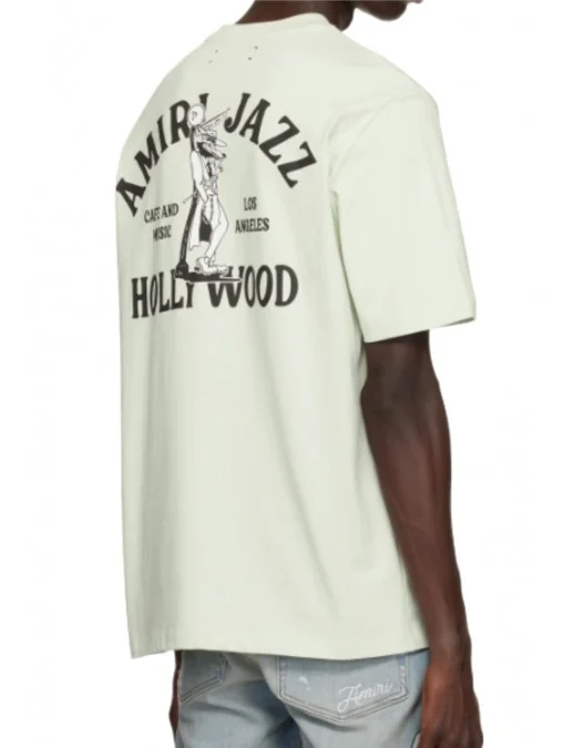TRICOU AMIRI, Jazz Wolf Hollywood, Ivory - AMJYTE1169IVORY