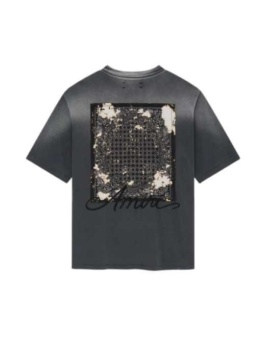 TRICOU AMIRI,Black Blach Bandana Patch - AMJYTE1197BLACK TRICOU AMIRI,Black Blach Bandana Patch - AMJYTE1197BLACK