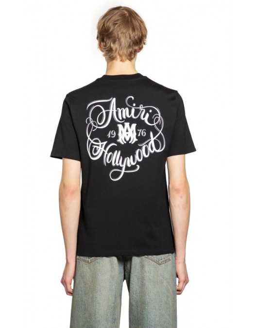 Tricou AMIRI, Cotton Hollywood, Black - AMTOJR1009001