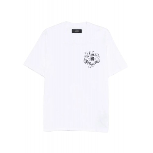 Tricou AMIRI, Amiri Black Short Sleeve T-Shirt, Alb