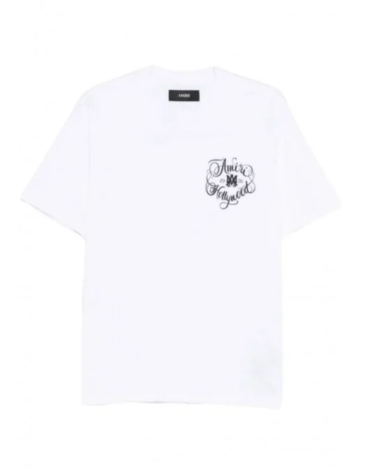 Tricou AMIRI, Amiri Black Short Sleeve T-Shirt, Alb - AMTOJR1009100