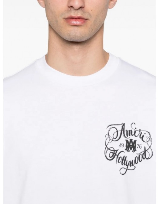 Tricou AMIRI, Amiri Black Short Sleeve T-Shirt, Alb - AMTOJR1009100