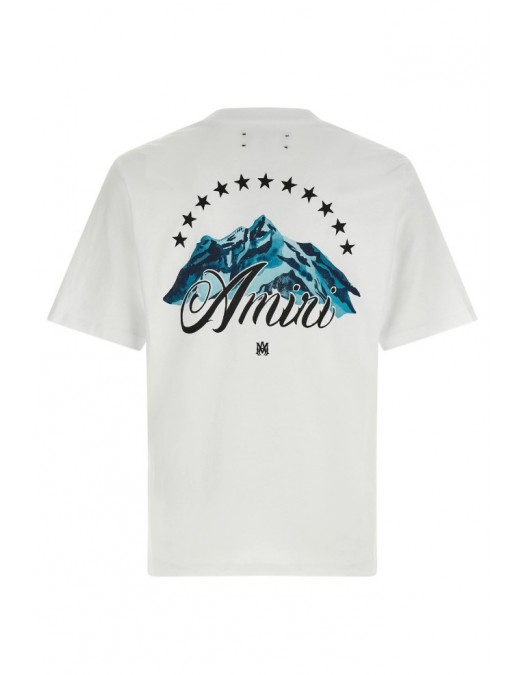 Tricou AMIRI, Cotton Amiri T-shirt with logo, Alb - AMTOJR1010100