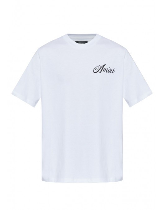 Tricou AMIRI, Cotton Amiri T-shirt with logo, Alb - AMTOJR1010100