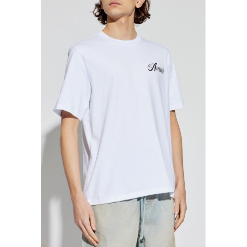 Tricou AMIRI, Cotton Amiri T-shirt with logo, Alb