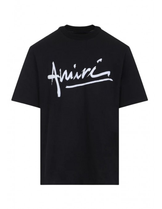 Tricou AMIRI, Cotton logo Tee, Black - AMTOJR1020001