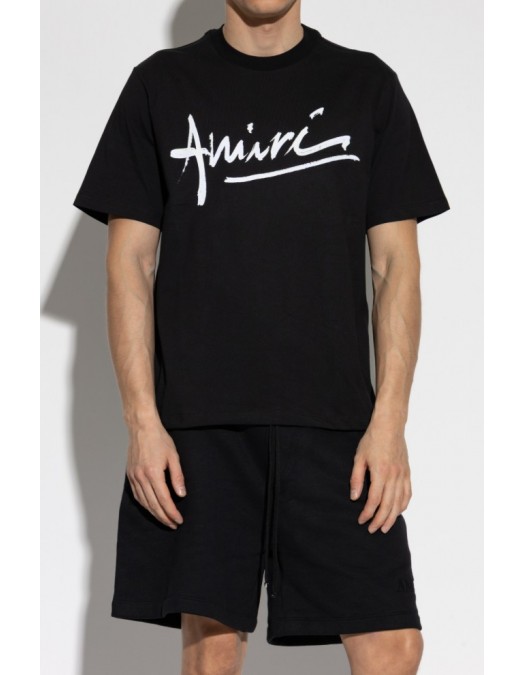 Tricou AMIRI, Cotton logo Tee, Black - AMTOJR1020001