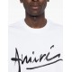 Tricou AMIRI, Cotton logo Tee, White - AMTOJR1020100
