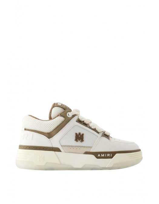 Sneakers AMIRI, MA-1, Brown Details, White - AWFOSR1012WHITEBROWN