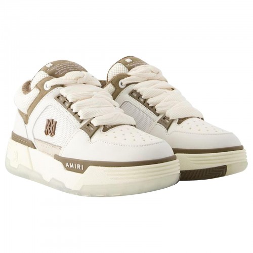 Sneakers AMIRI, MA-1, Brown Details, White