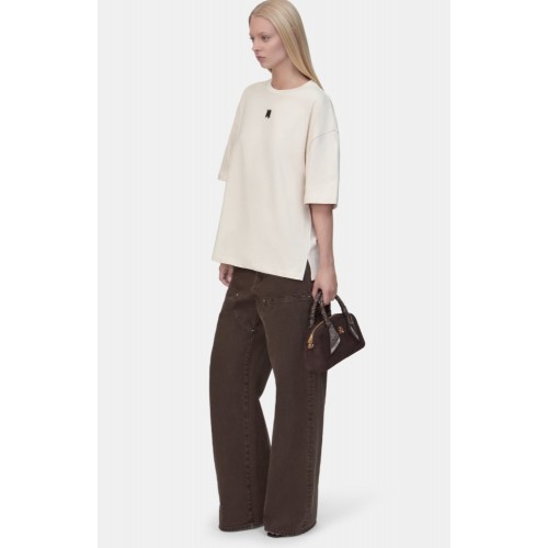 Tricou AMIRI, WOMEN'S MA DROP SHOULDER TEE, Beige