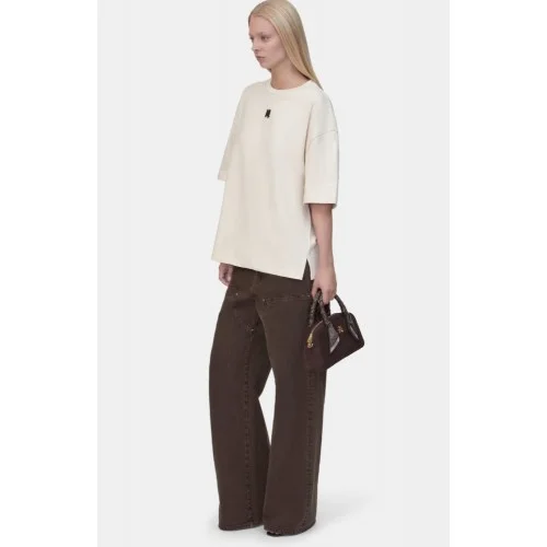 Tricou AMIRI, WOMEN'S MA DROP SHOULDER TEE, Beige