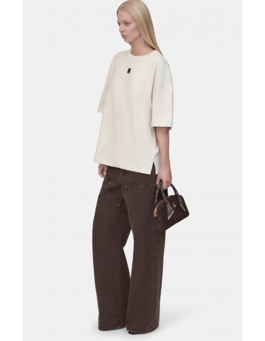 Tricou AMIRI, WOMEN'S MA DROP SHOULDER TEE, Beige - AWTOJR1011102