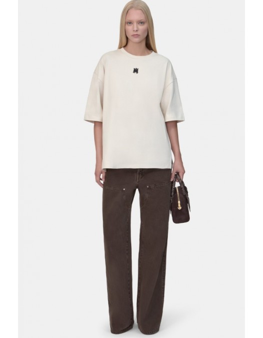 Tricou AMIRI, WOMEN'S MA DROP SHOULDER TEE, Beige - AWTOJR1011102