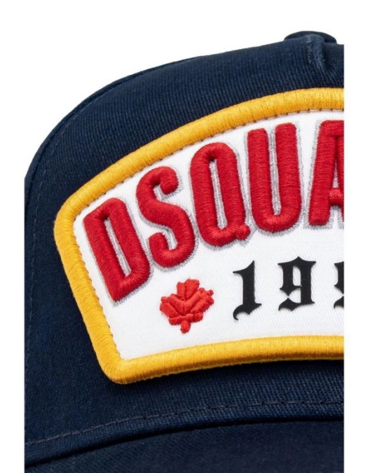 Sapca DSQUARED2, Baseball Cap, Navy Blue, Logo Insert - BCM081905C000013073