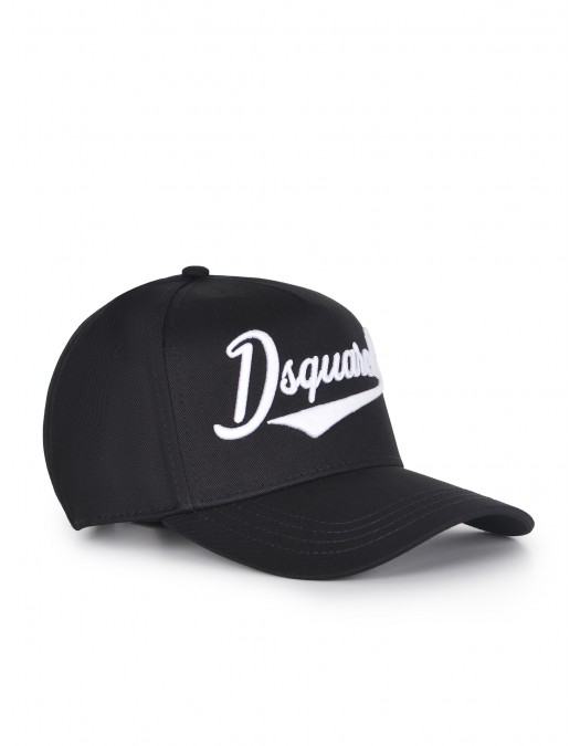 Sapca DSQUARED2, Logo Embroidered Baseball Cap Black - BCM088105C000012124UNI