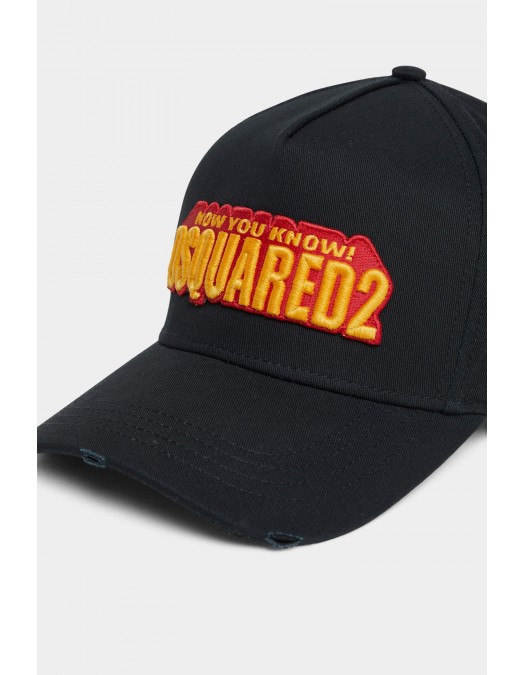 Sapca DSQUARED2,  Slogan Baseball Cap,black - BCM090105C000012124UNI